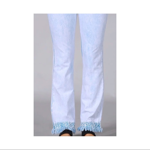 Chatoyant size fringe pants - Picture 2 of 4